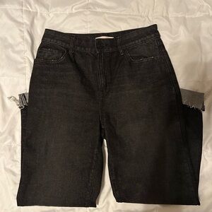 SO Black Distressed Women's Flare Jeans